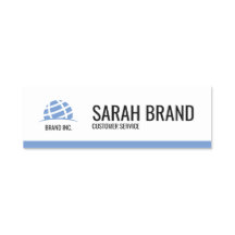Modern Professional Business Name Tag with Logo