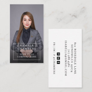 Modern Professional Business Photo Business Card