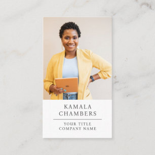 Modern Professional Business Photo Business Card