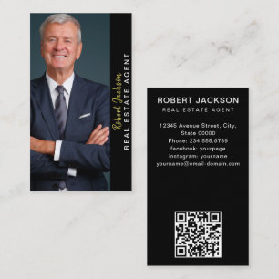 Modern Professional Business Photo Portrait  Business Card