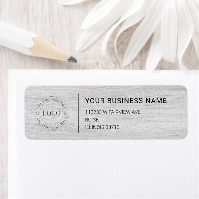 Modern Professional Business Return Address Return Address Label (Insitu)