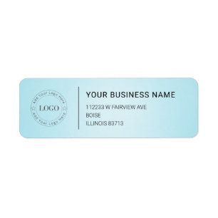 Modern Professional Business Return Address Return Address Label