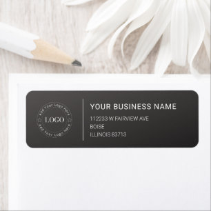 Modern Professional Business Return Address Return Address Label