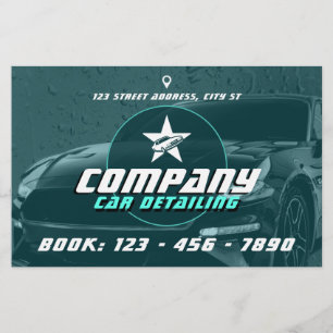 Modern professional car detailing Flyer