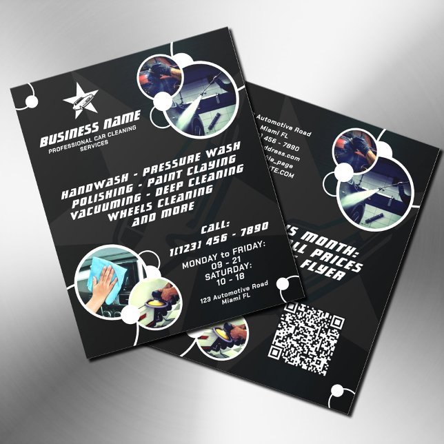 Modern professional car detailing flyer (Creator Uploaded)