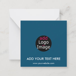 Modern Professional Chic Custom Brand Ocean Blue Card