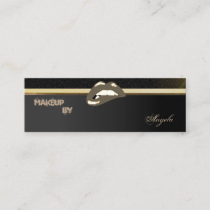 Modern Professional  Chic  Luxury -Lips Mini Business Card