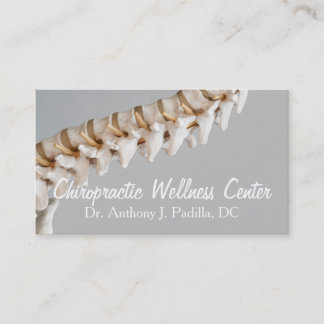 Modern & Professional Chiropractic and Wellness Business Card