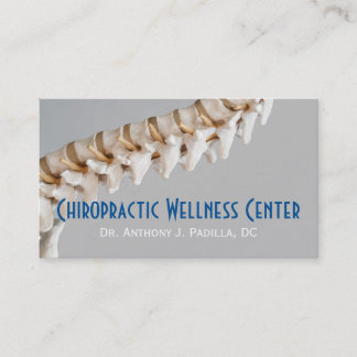 Modern & Professional Chiropractic and Wellness Business Card