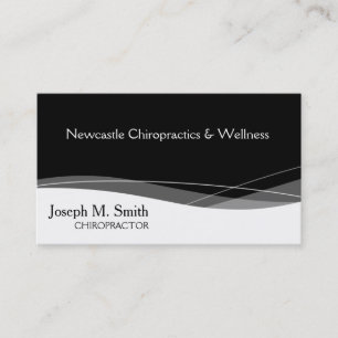 Modern Professional Chiropractor Business Card