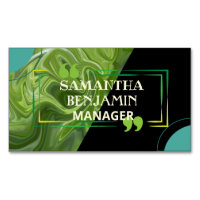 Modern Professional Classic Green Black Stylish