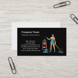 Modern Professional Cleaning Service Business Card