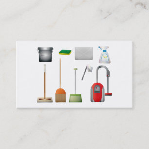 Modern Professional Cleaning Service Business Card