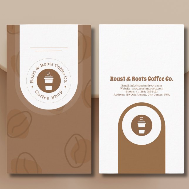 Modern Professional Coffee Business Card (Creator Uploaded)