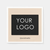 Modern Professional Company Business Logo Beige