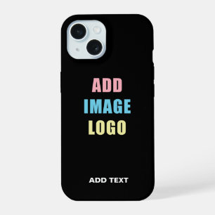 Modern Professional Company Business Logo Black iPhone 15 Case