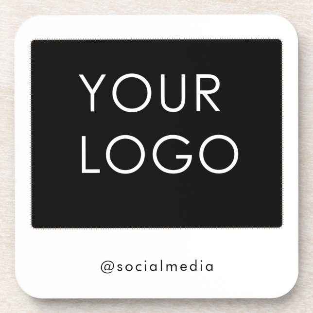 Modern Professional Company Business Logo   Coaster (Front)