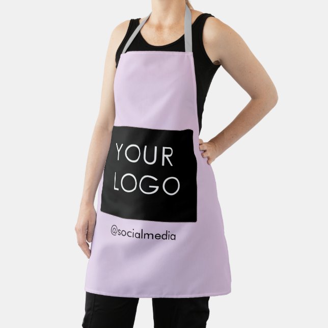 Modern Professional Company Business Logo Lilac Apron (Insitu)