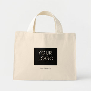 Modern Professional Company Business Logo  Mini Tote Bag