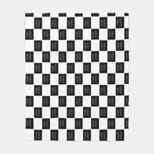 Modern Professional Company Business Logo Promo   Fleece Blanket