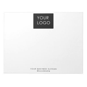Modern Professional Company Business Logo White   Notepad