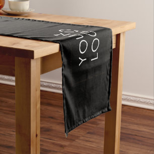 Modern Professional Company Business Logo White   Short Table Runner