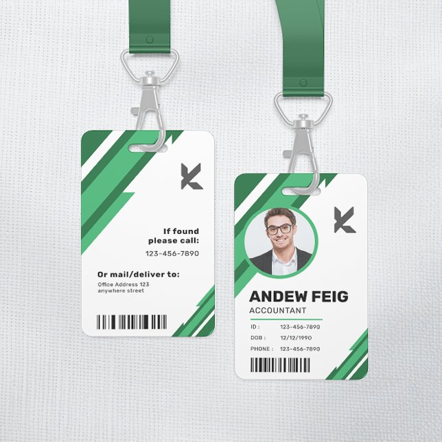 Modern Professional Corporate Accountant ID Badge (Creator Uploaded)