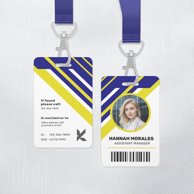 Modern Professional Corporate Manager ID Badge (Creator Uploaded)
