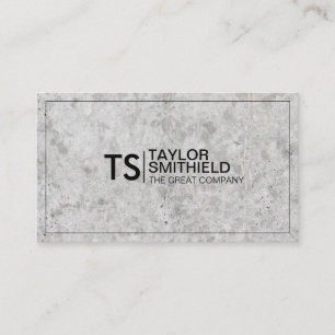 Modern Professional Corporate Trendy Concrete Business Card