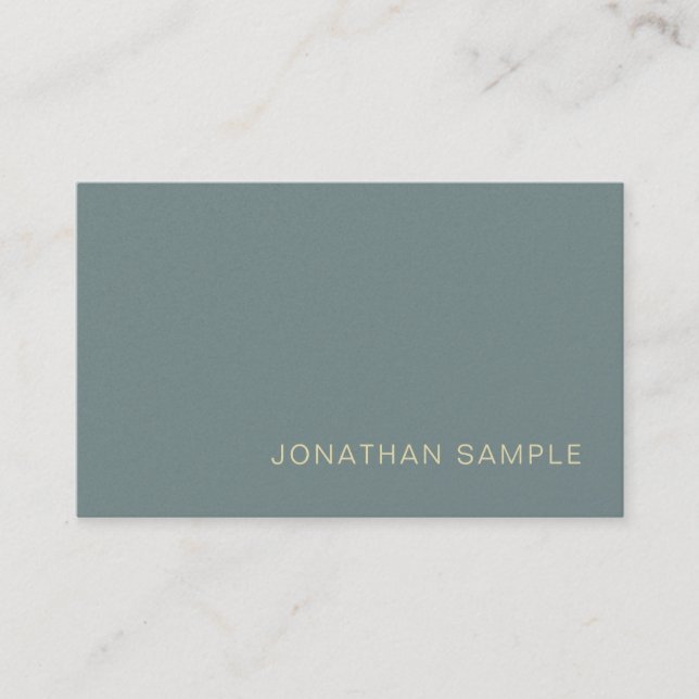 Modern Professional Creative Pearl Finish Deluxe Business Card (Front)