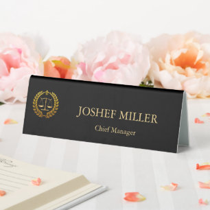 Modern Professional Custom Black&Gold Lawyer