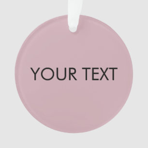Modern Professional Custom Brand Name Pink Ornament
