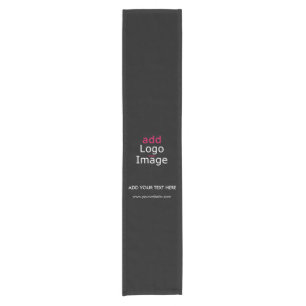 Modern Professional Custom Business Chic Black Short Table Runner
