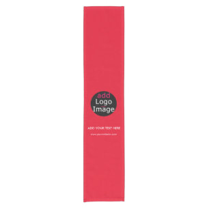 Modern Professional Custom Business Chic Red Short Table Runner