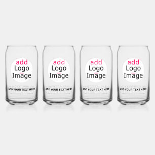 Modern Professional Customisable Business Chic Can Glass