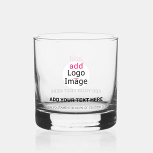 Modern Professional Customisable Business Chic Whiskey Glass