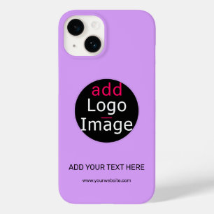 Modern Professional Customisable Business Lilac Case-Mate iPhone 14 Case
