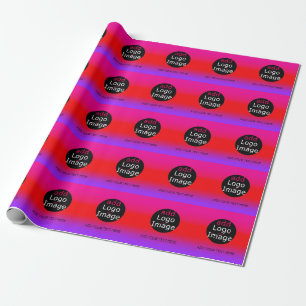 Modern Professional Customisable Business Magenta  Wrapping Paper