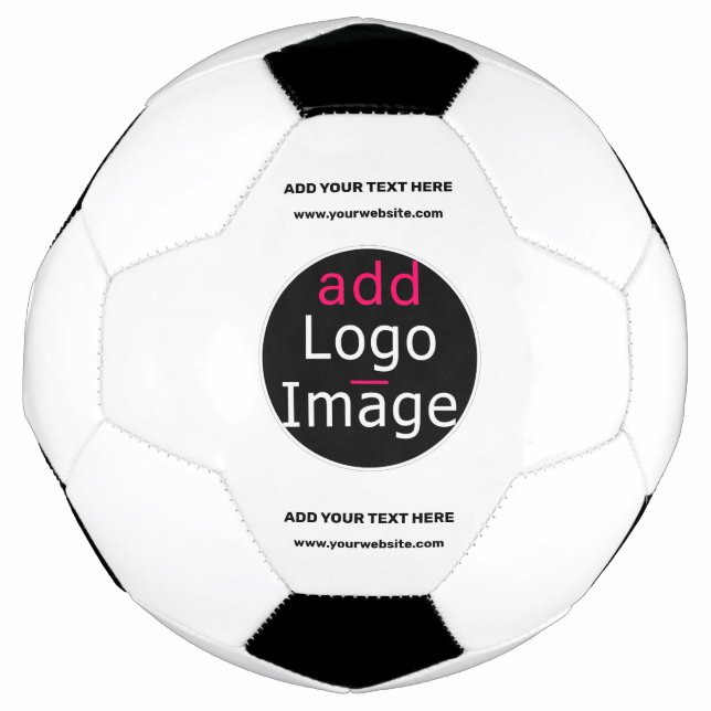 Modern Professional Customisable Business  Soccer Ball (Front)
