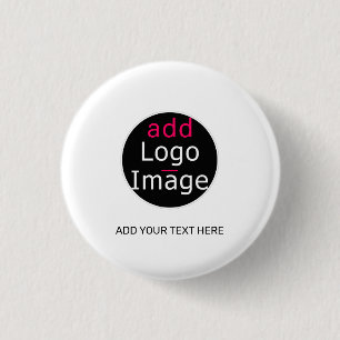 Modern Professional Customisable Business White   3 Cm Round Badge