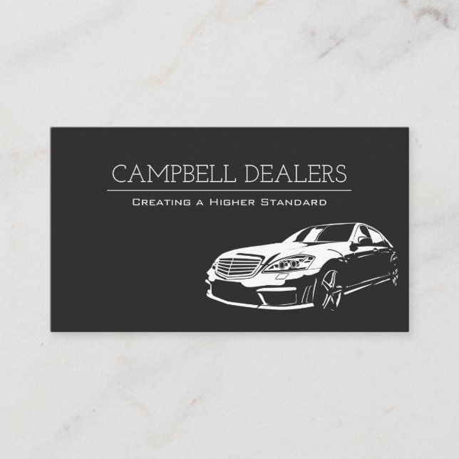 Modern Professional Dealership Auto Sale Business Card (Front)