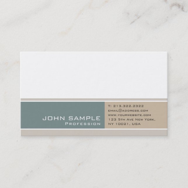 Modern Professional Elegant Colour Harmony Luxe Business Card (Front)