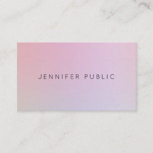 Modern Professional Elegant Colours Design Plain Business Card