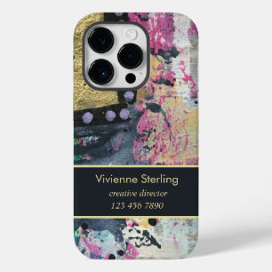 Modern Professional Elegant Minimalist Mixed Media Case-Mate iPhone 14 Pro Case