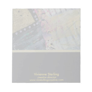 Modern Professional Elegant Minimalist Mixed Media Notepad