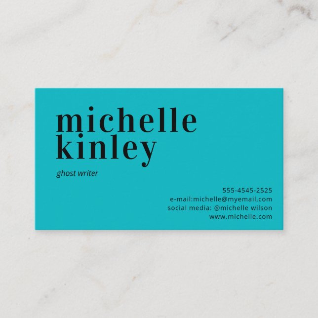 Modern professional elegant trendy networking business card (Front)