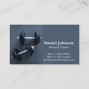 Modern, Professional, Fitness, Personal Trainer Business Card