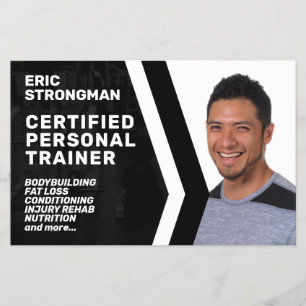 Modern professional fitness portrait flyer
