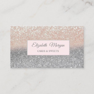 Modern Professional Glitter, Frame Business Card