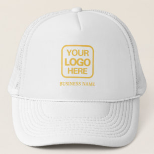 Modern Professional Gold Business Logo Trucker Hat